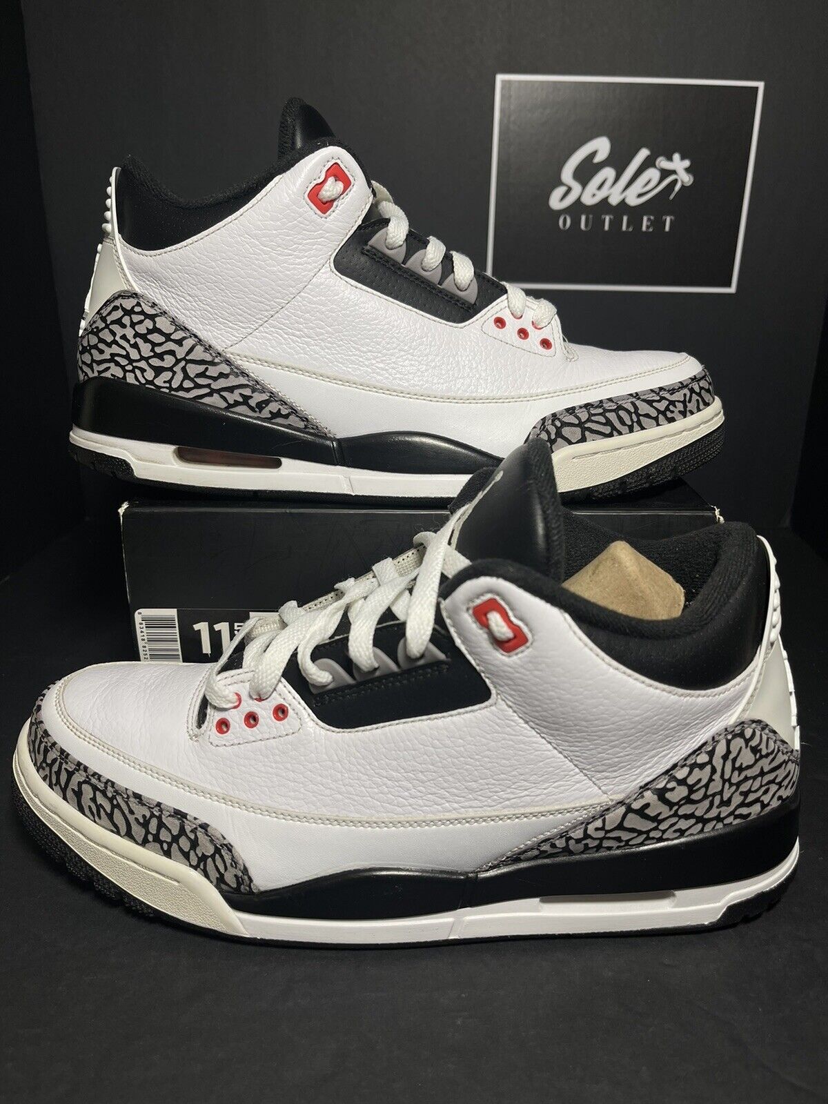 ladrar Consejos Humanista Nike Air Jordan 3 Retro Infrared 23 White Shoe Men's Size 11.5 136064-123  Used | eBay