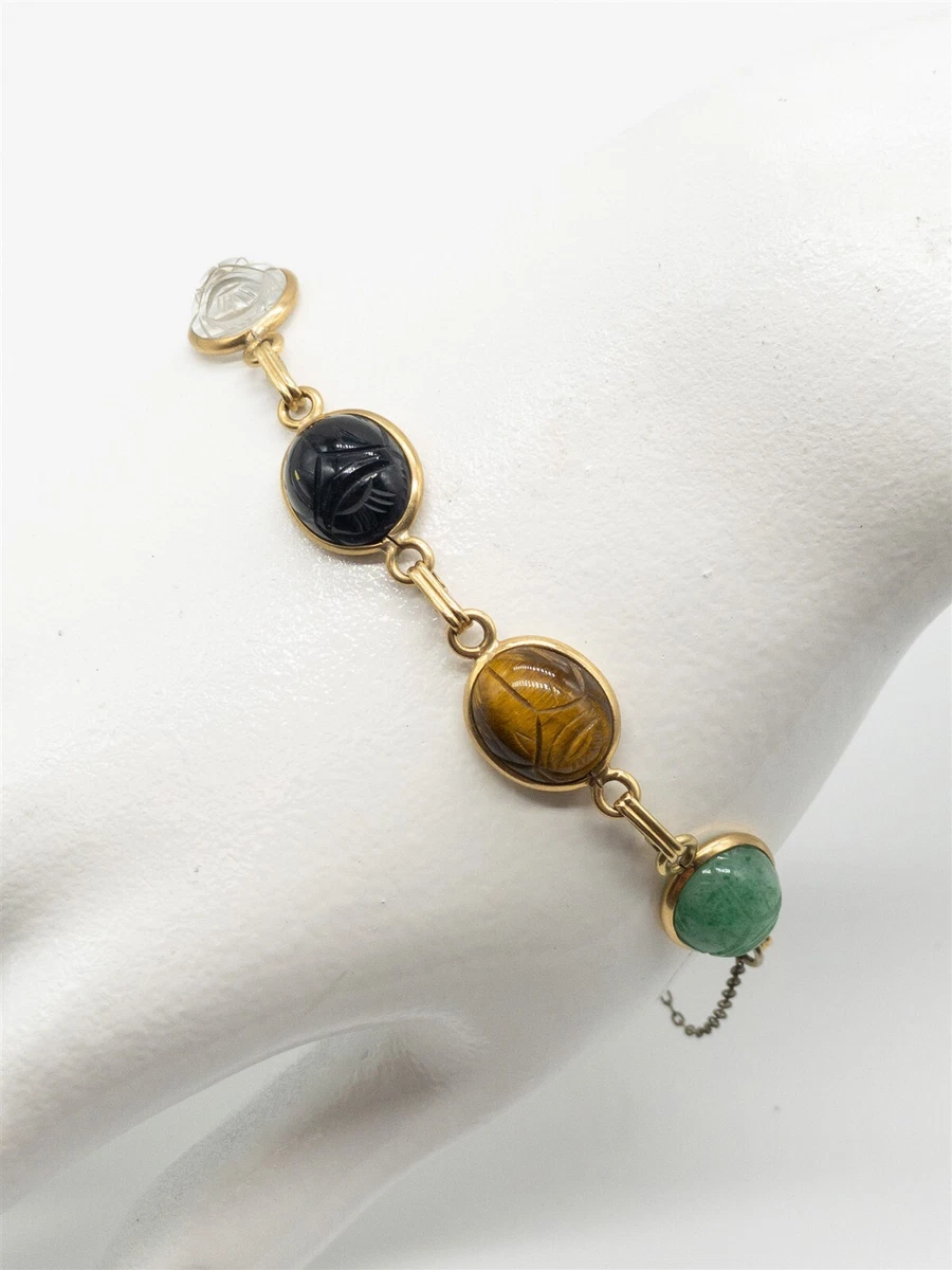 Vintage on sale scarab bracelet