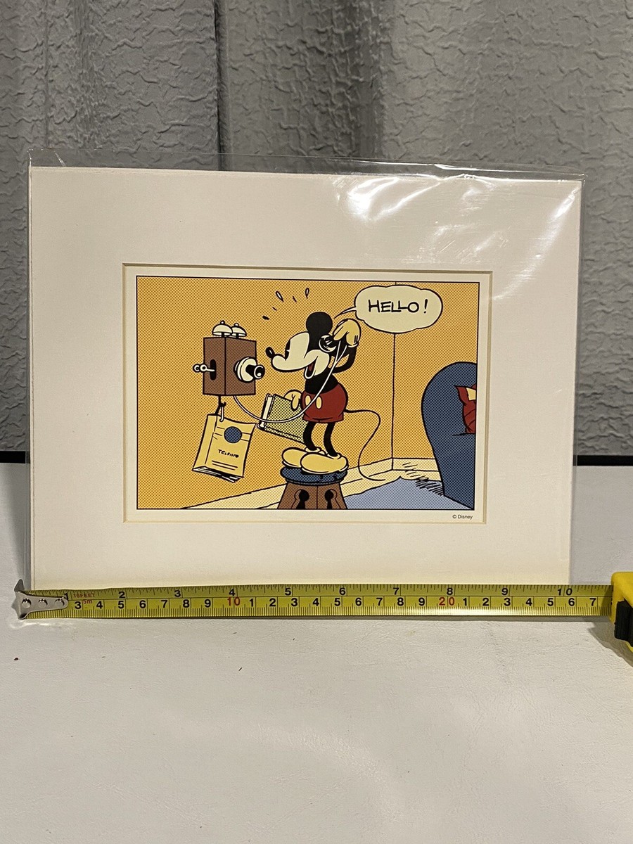 Disney Mickey Mouse Sunday Comic Strip Picture Mickey Hello