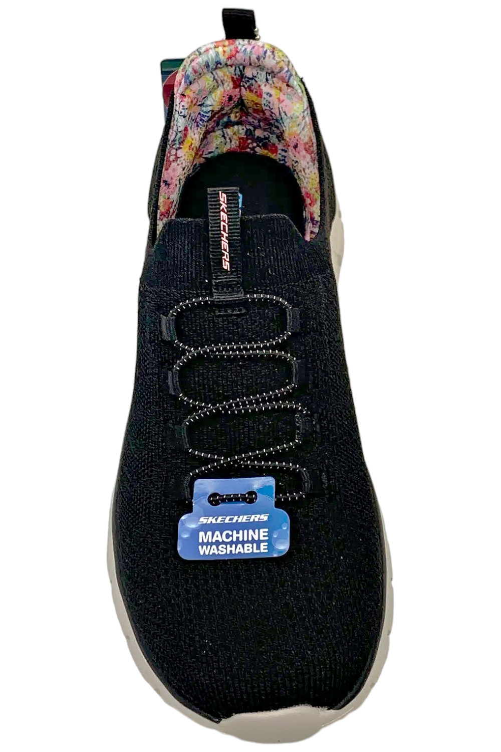Skechers Track Washable Vegan Knit Bungee Black image 2