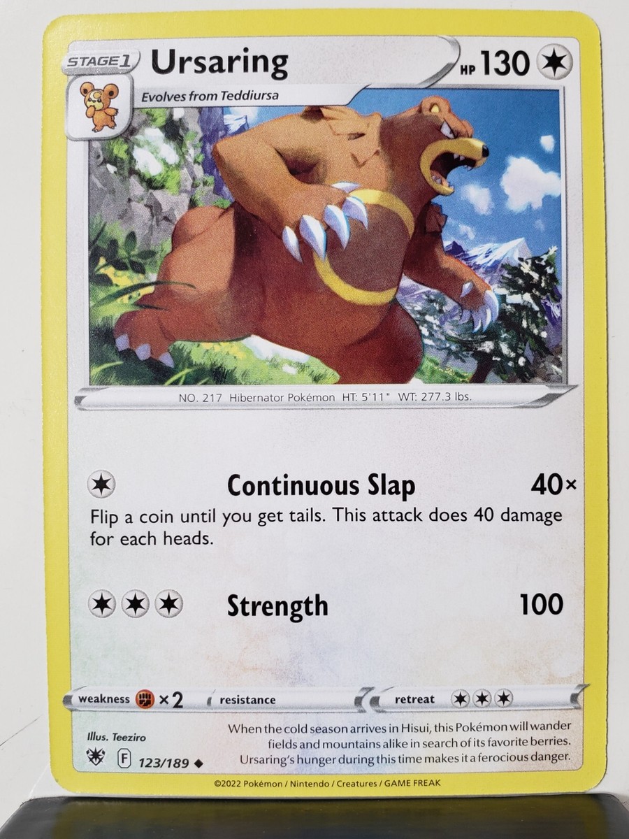Ursaring 123/189 NM / M - Astral Radiance Pokemon Card - $2 Ursaring 123/189 NM / M - Astral Radiance Pokemon Card - $2