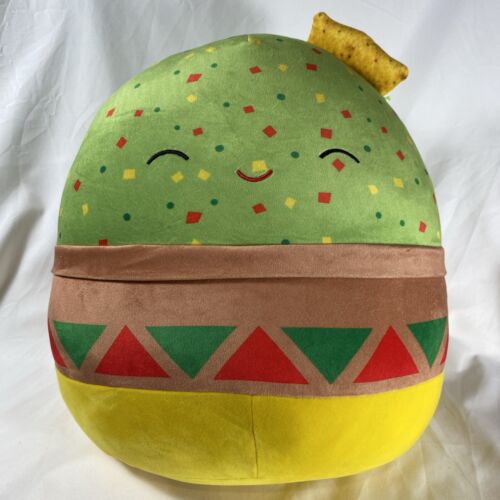 XL Squishmallows Gideon Guacamole Plush 16" Super Soft Colorful Squishy