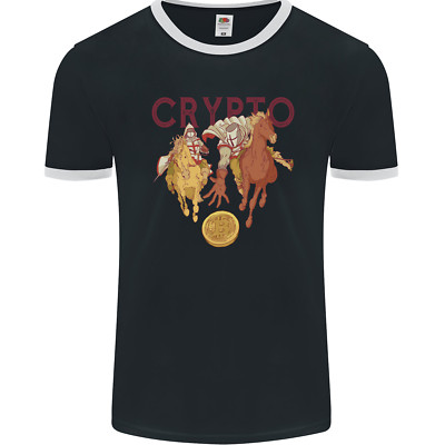 Crypto Crusader Bitcoin Cryptocurrency Herren Ringer Maglietta FotL