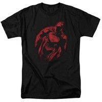 Dc Comics - Superman - Gesprayte Supes - Unisex T-Shirt Mit Kurzarm - Schwarz