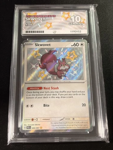 Skwovet 205 ACE graded card