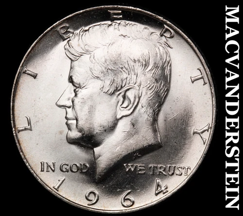 1964 Kennedy Half Dollar- Silver Choice Gem Brilliant Uncirculated Luster #i9254