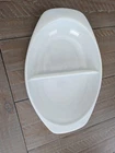 Vintage PYREX 1063 Divided Serving Baking Dish 1 1/2 Qt Milk Glass Made In USA