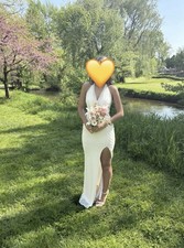 Windsor Soft Yellow Beaded Prom Dress Size XS/S