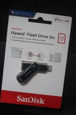 SanDisk iXpand Flash Drive Go USB Lightning iPhone iPad 64GB 128GB 256GB