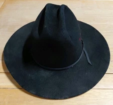 Resistol Black Self Conforming Cowboy Western Hat 7 5/8 XXXX Beaver