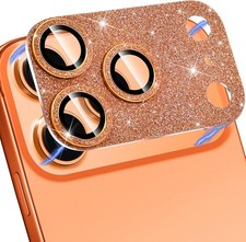 Compatible with iphone 17 Pro Max Camera Lens Protector, Bling Glitter 9H Temper