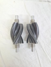 2 78 Helical Tri-lobe Supercharger Blower Rotors Pair - Black Coated