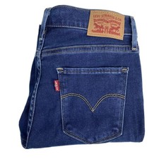 Levi's Womens 720 High Rise Super Skinny Blue Stretch Jeans Size 24 Verygood JL5
