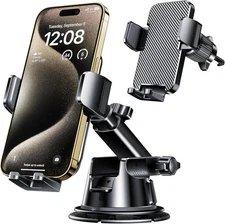Qifutan Dash Mounted Holders Phone for Your Car Carbon Fiber 