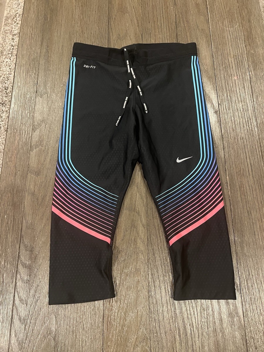 Mens Nike Pro Power Elite 3/4 Compression Speed Tights