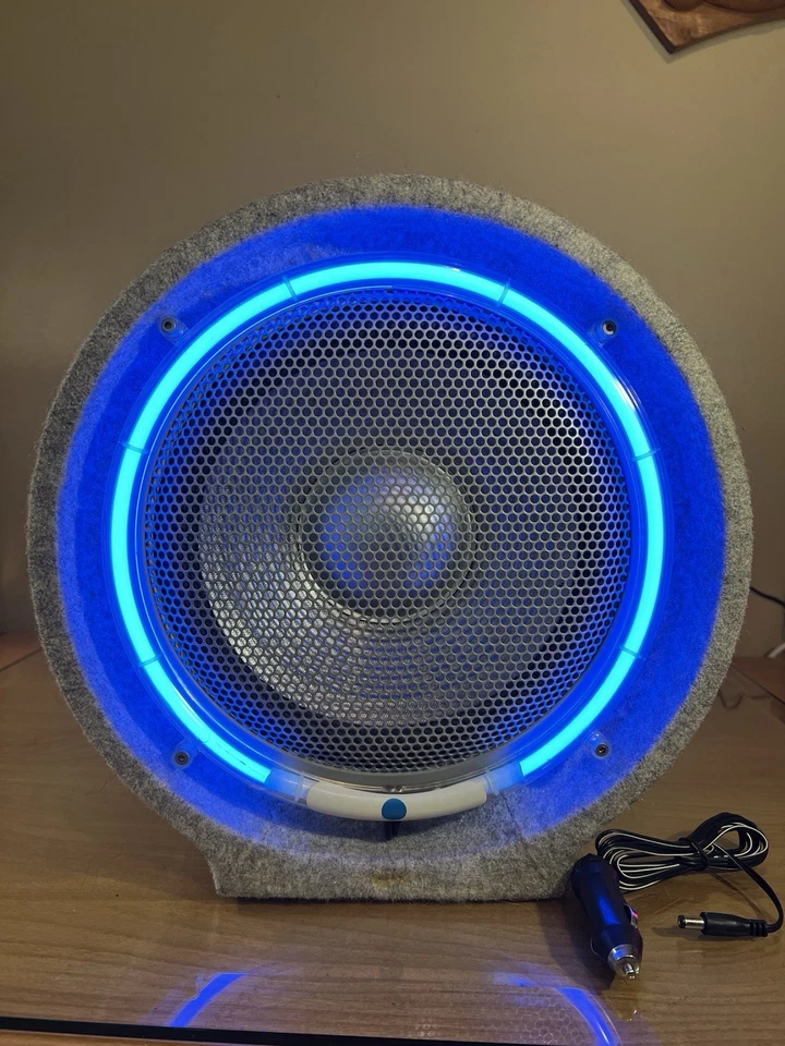 Roadmaster RBB1000NL 10” Subwoofer Tubo de Baixo com Anel de Neon Azul Testado - Imagem 2 de 4