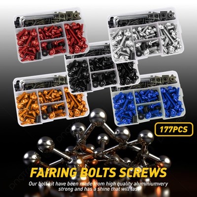 Complete Fairing Bolt Screws Kit Fit For Kawasaki Ninja ZX6R 7R ZX9R ZX12R ZX14