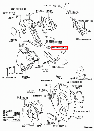 Genuine LandCruiser 80 75 70 78 Series 1HZ 1KZ 1PZ 1HD Timing Belt Cover Clip - Picture 15 of 20