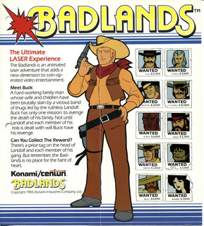 Badlands Centuri Video Arcade Flyer / Brochure / Ad - Foldout