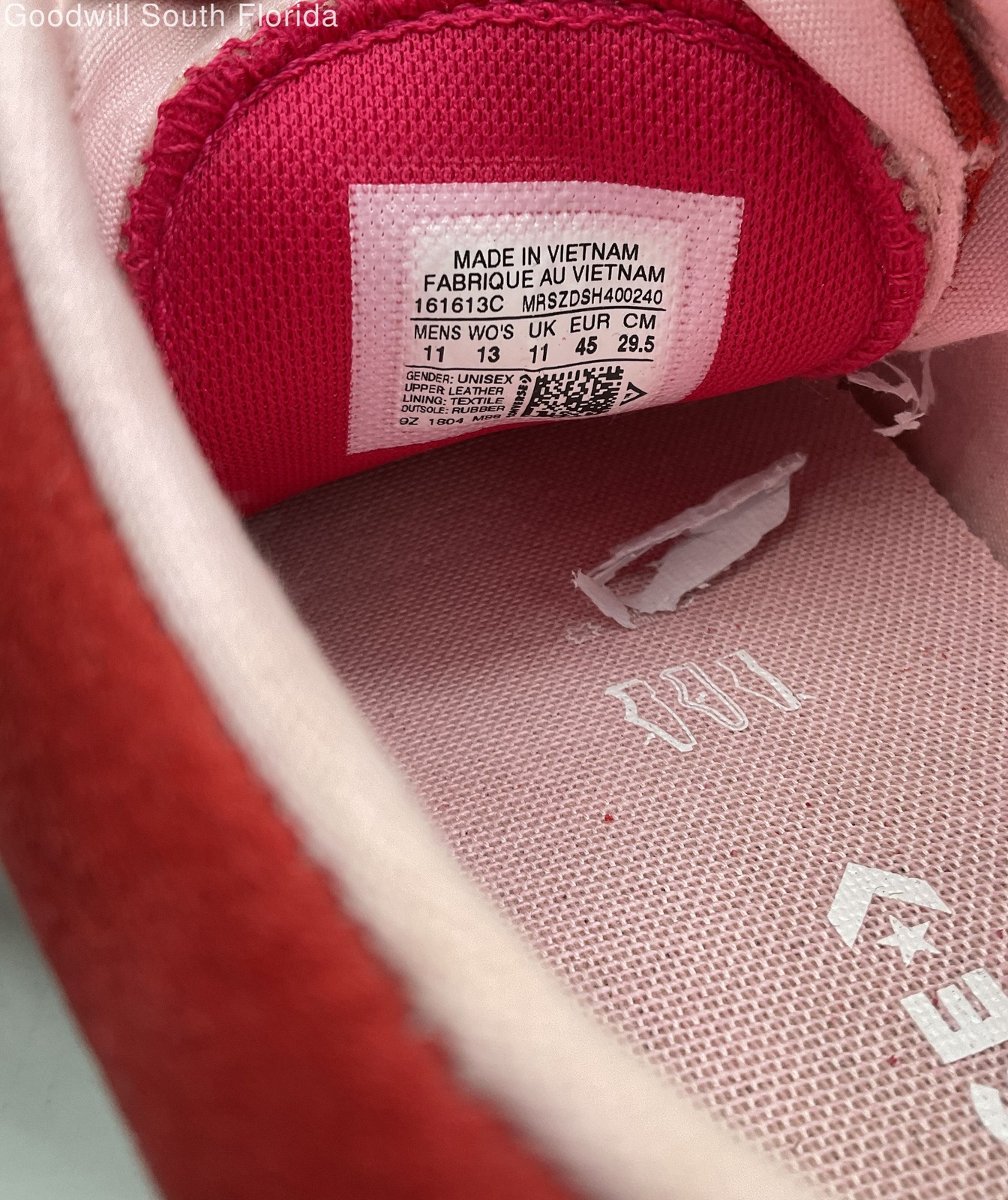 Converse Unisex One Star Low 161613C Red White Sneaker Shoes Size M 11 W 13 thumbnail 6