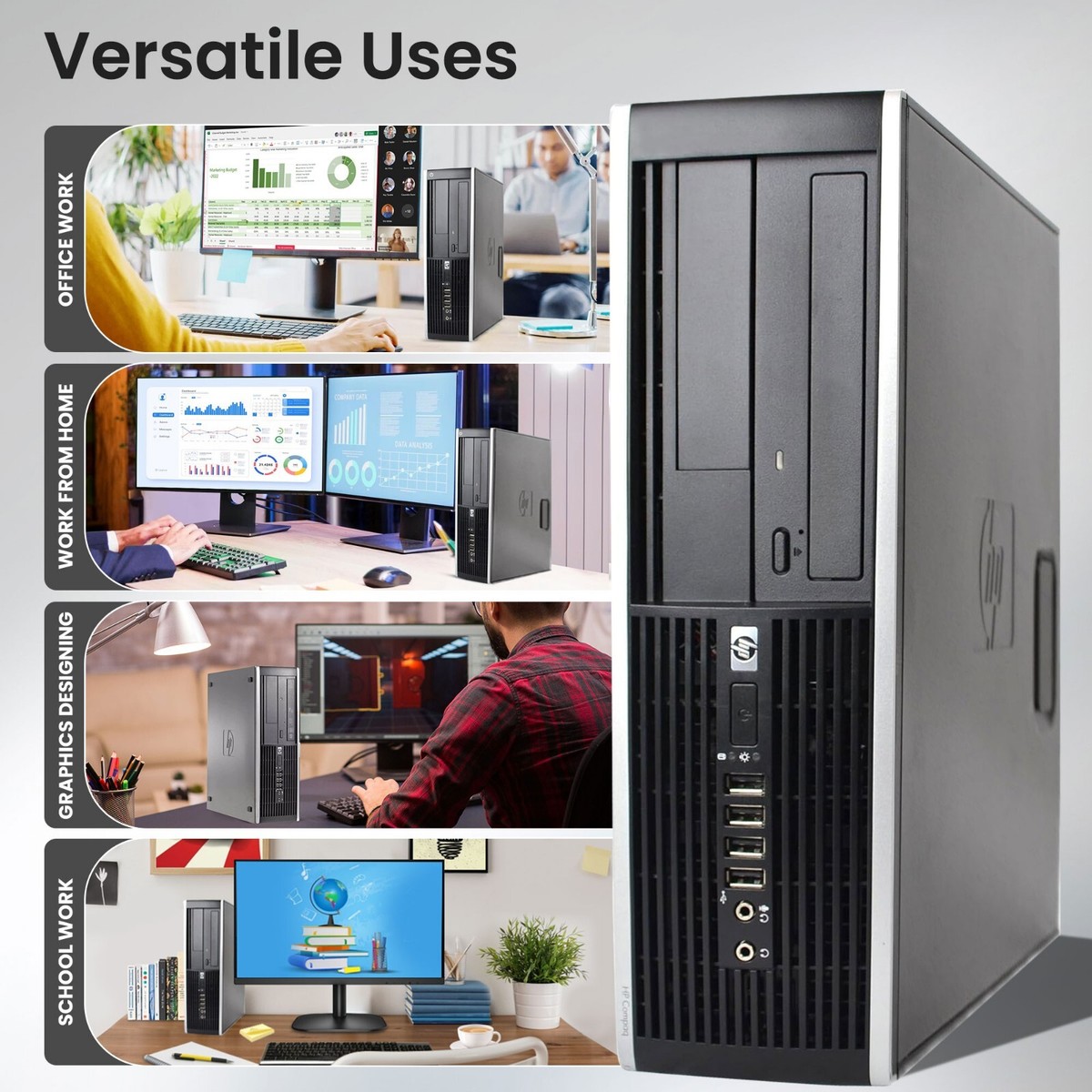Corei5 RAM8GB SSD500GB HDD4TB デスクトップ HP Desktop Computer PC Intel i5 4GB Ram 500GB HDD 19