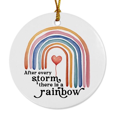 After Every Storm There is a Rainbow Ornament Newborn Gift Baby Shower Gift K...
