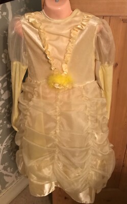 Üppiges gelbes Prinzessin Kostüm Kleid. 6/8 Jahre 128 cm 