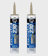 2 DAP DYNAFLEX 230 CLAY Silicone Door Trim Window Sealant 10.1 oz. 18416