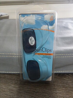 Sun Clips Sunglasses Polarized Glide-On Fits Metal or Plastic. 50 Low Rect. 