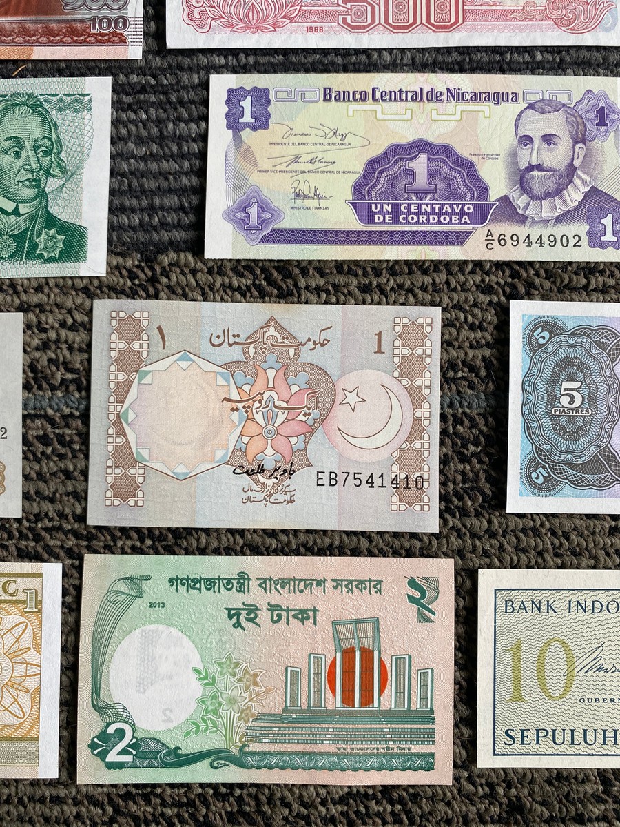 banknotes of all nations世界各国紙幣8枚セット フランクリンミント