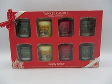 Yankee Candle Simply Home Holiday Collection 8 Votives Magic Treats Pine NEW!!
