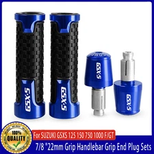 For SUZUKI GSXS 125 150 750 1000 F/GT 2000-2023 Grip Handlebar Grip End Plug Set