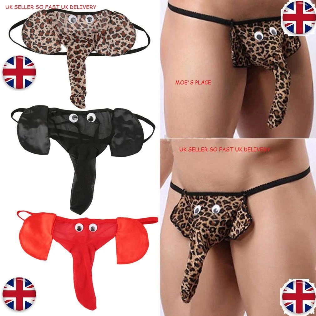 Elephant Thong Men Lingerie G-string T-backs Underwear Pants