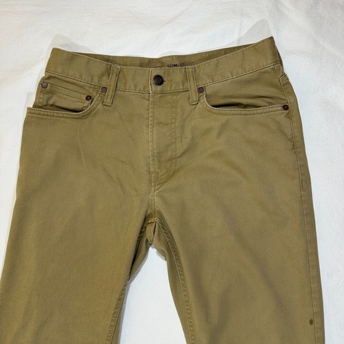 Old Navy Jeans Mens 30x30 Khaki Denim Straight Leg 5-Pocket Outdoor Slim Fit - Picture 9 of 13