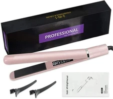 Hair Curler and Straightener 2 in 1 Tourmaline