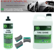 3D Tire Shine Thick Long Lasting Water Base Wipe On Muti Use Dressing