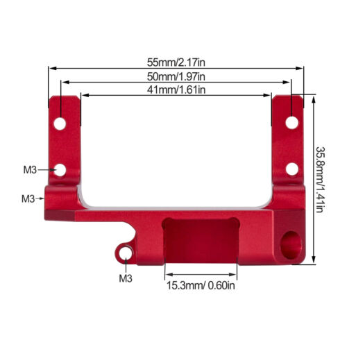 SCX10 III Aluminum on Axle Servo Mount AR45P Portal Axle for 1/10 RC Crawler Car - Picture 3 of 27