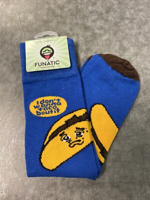 Fanatic Taco Socks I Don t Wanna Taco Bout It Socks Funky Socks Crazy Socks 6-11