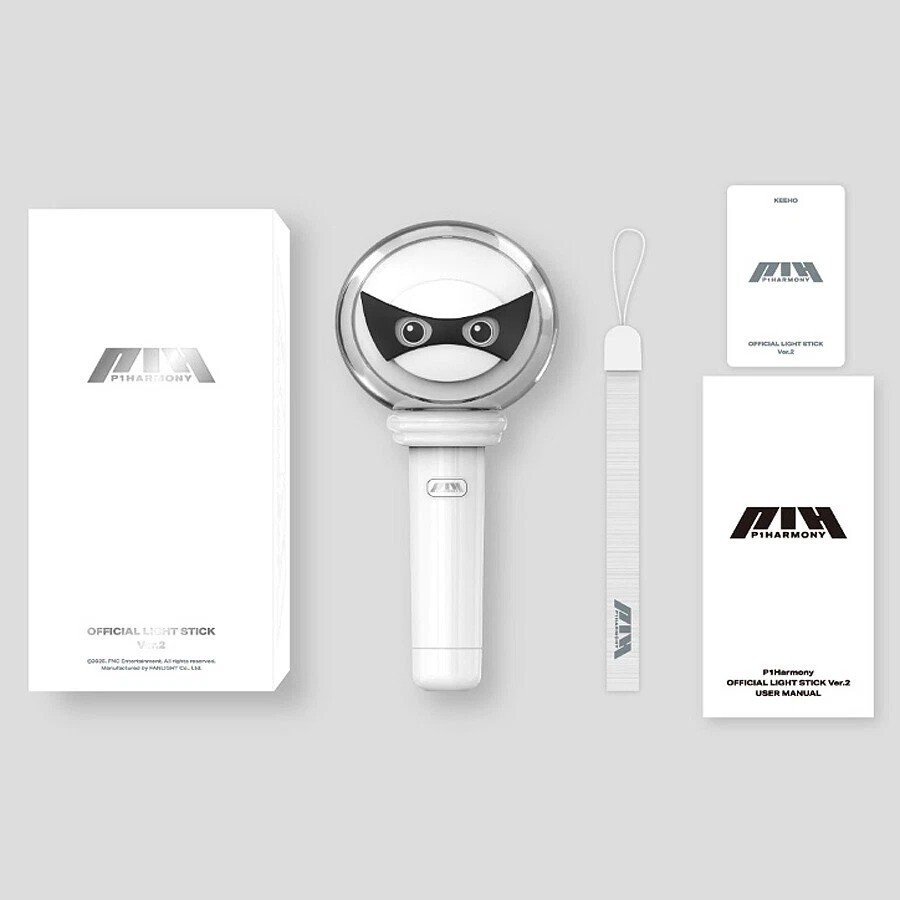 P1HARMONY OFFICIAL LIGHT STICK VER.2 w/ Strap,Foto Karte Set