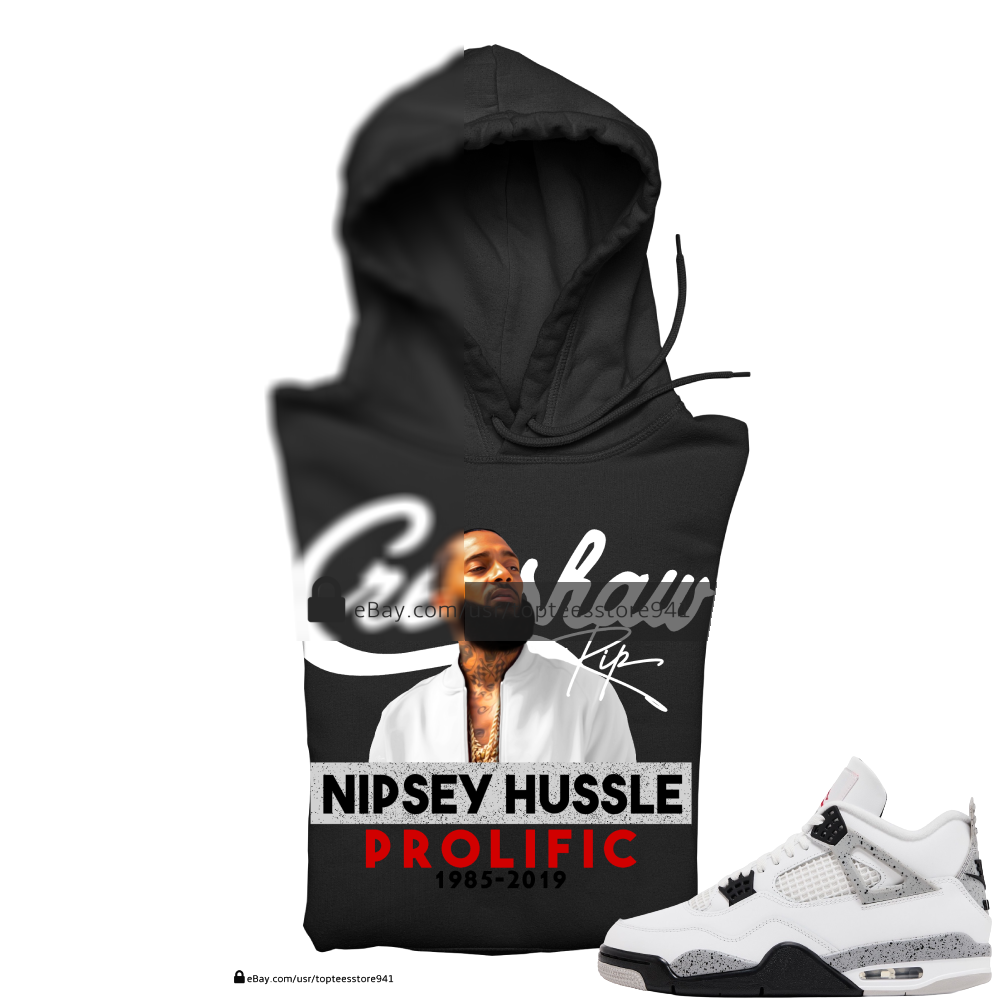 Hoodie To Match Air Jordan 4 White Cement | eBay