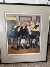 Beryl Cook signed print. “Getting Ready”