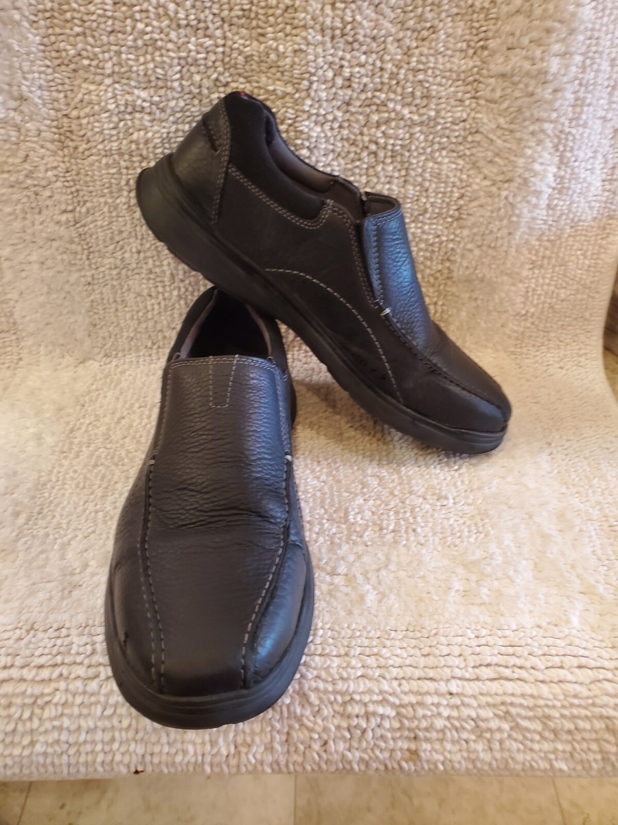 Clarks‎ Collection Men Black Pebbled Leather Slip On Loafers Men Size 12M Amazon.com | Clarks Men main image 4