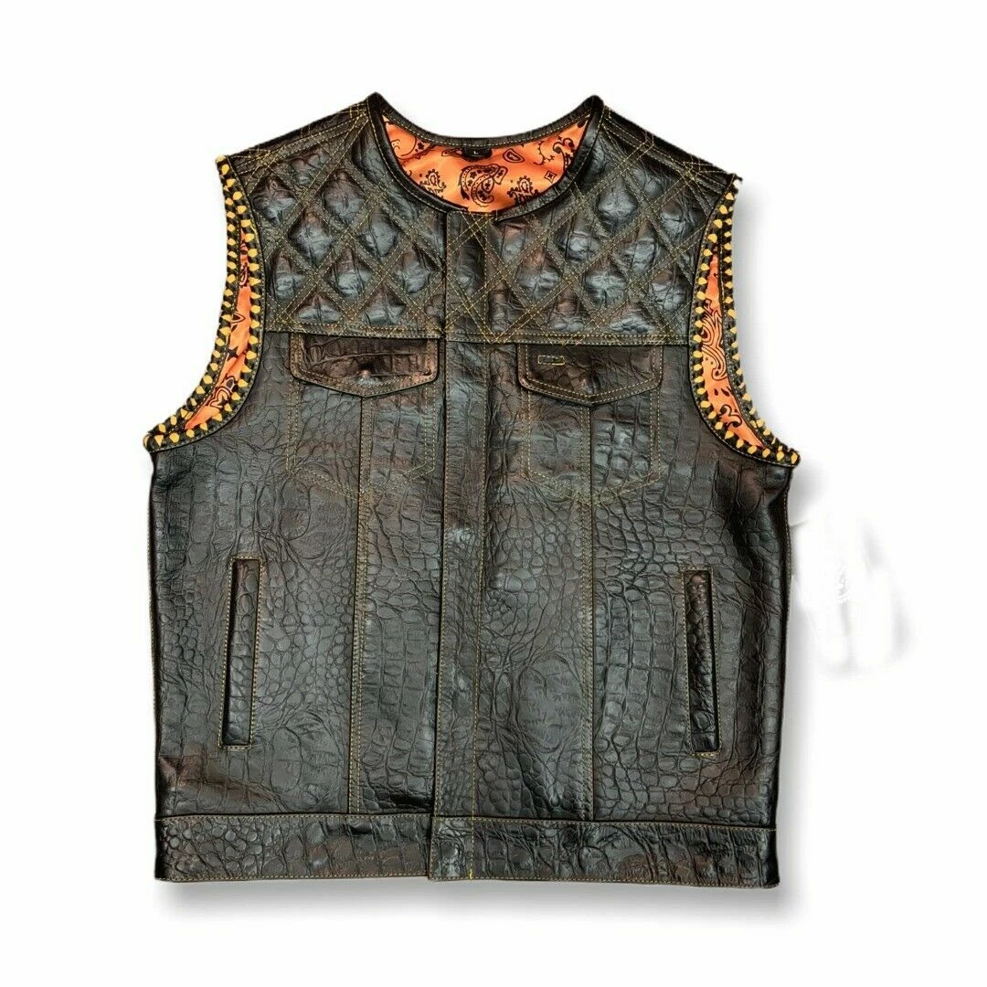 Wholesale leather cheap vest