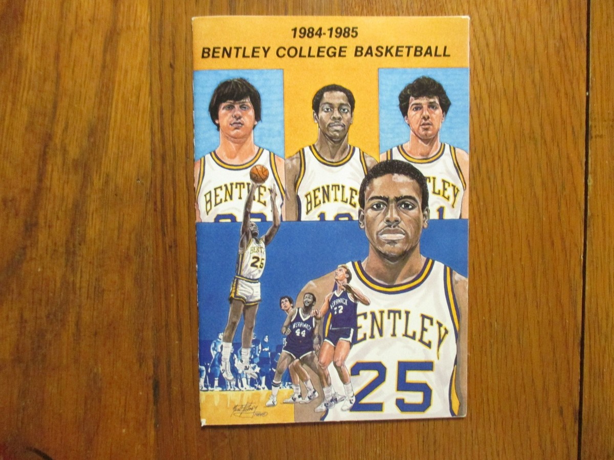 1984 Bentley College Mens Basketball Guide(12 Signed/KIP JONES