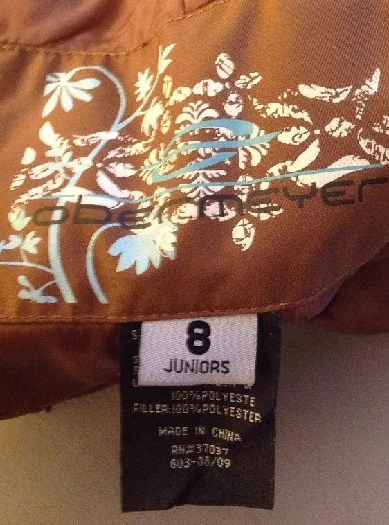 Calças de neve femininas 8 marrom Obermeyer - Imagem 2 de 4