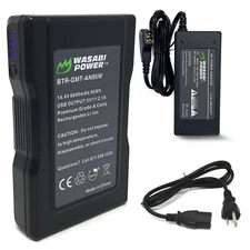 Wasabi Power Gold Mount Battery (14.4V, 6600mAh, 95Wh) and Gold Mount Battery