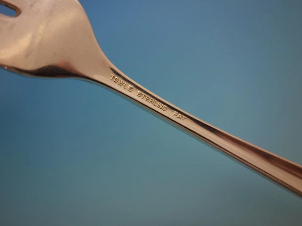 Juego de cubiertos de plata de ley flautas de toalla para 12 servicio 48 piezas  Foto 4 de 4