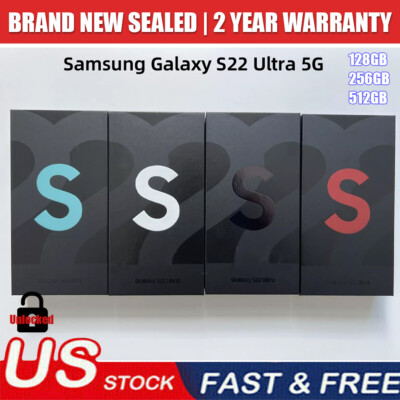 #ad #ad NEW SEALED Samsung Galaxy S22 Ultra 5G Factory Unlocked 128 512GB ALL GSM CDMA $340.04