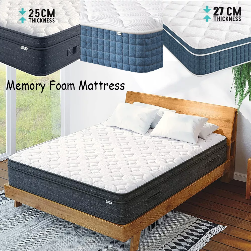 Upgraded Mattress King Single Double Bed with Breathable Foam Medium Firm 3Style