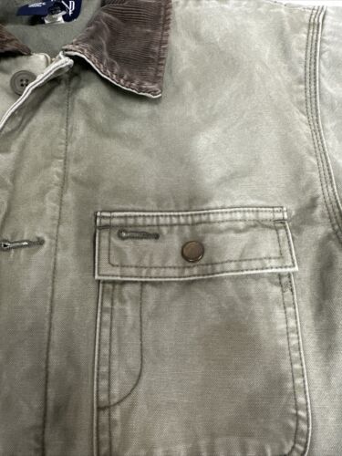 Gap Gear Kids Boys Sz XXL Olive Collared Military Utility Jacket Coat - Picture 2 of 19